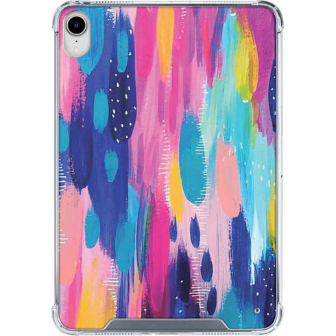 Pink Sparkle Brush Stroke by Etta Vee iPad 11th Gen (2025) Clear Case